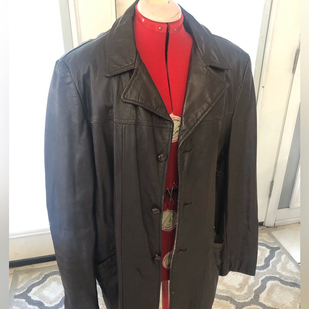 Vintage Brown Genuine Leather Jacket